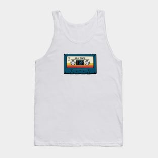 Blue Mix Tape Cassette Tank Top